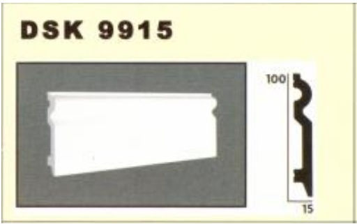 Decolux Profil de perete Dsk Plinta 9915 15x100 Mm