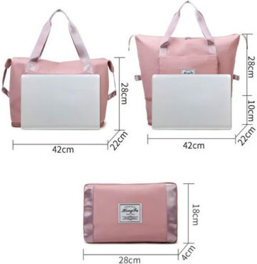 Reisetasche Blau Stoff L42cm