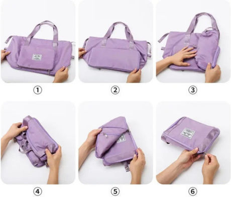 Reisetasche Grün Stoff L42cm