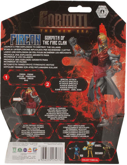 Action Figure The New Era Gormiti Fireon for 5+ years Years 15cm.