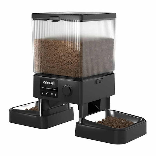 Oneisall PFD-002 Pro Automatic Plastic Bowl Food Slow Feeder for Dog & Cat 2x in Gray Color