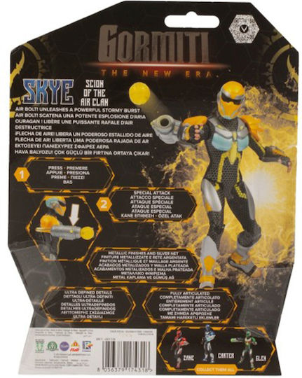 Action Figure The New Era Scions With Feature Gormiti Skye for 5+ years Years 15cm.