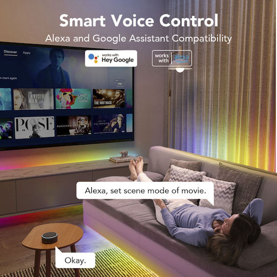Govee Smart Ταινία LED Wi-Fi RGB Φως 3.3m