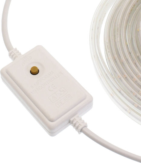 Factory Rezistent la apă Bandă LED 220V RGB Lumină 10m Tip SMD2835 cu Sursă de alimentare