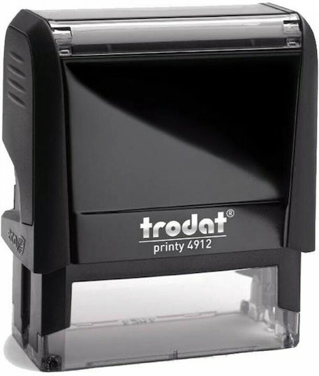 Trodat Printy 4912 Rectangular Self-Inking Text Stamp with Black Ink