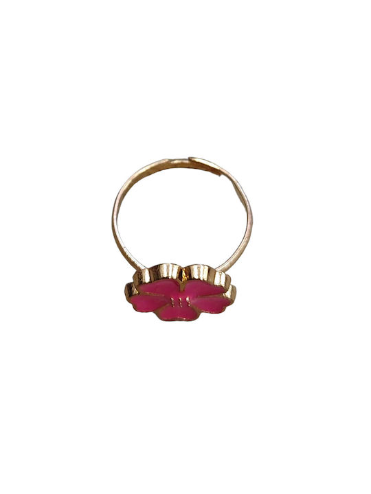 Kids Ring Pink Flower 9300012