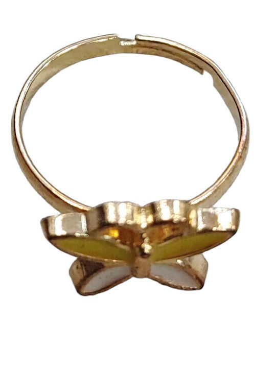 Kids Ring White Yellow Butterfly 9300014 Kids Ring White Yellow Butterfly 9300014