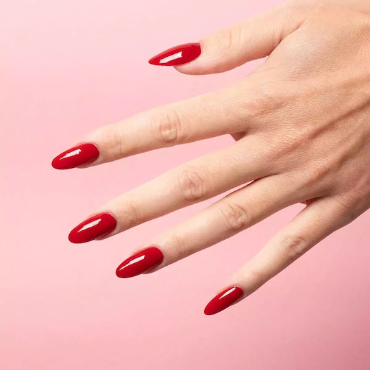Semilac Хибриден Лак за Нокти Soft Red 608 с Glitter 7мл 1бр
