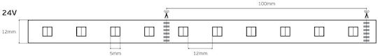 VK Lighting Bandă LED Bianco reglabil Lumină Tip SMD5050
