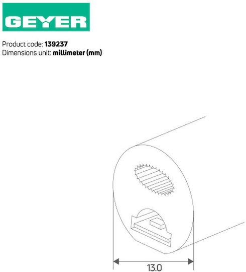Geyer Водоустойчива LED Лента 24V Синьо Светлина 5м Неон Флекс