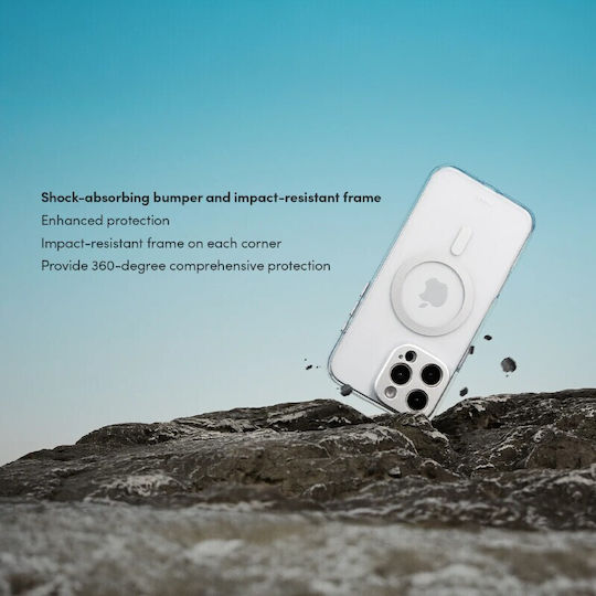 Moshi Brieftasche Silikon Silber (iPhone 17 Pro Max / iPhone 17 Pro / iPhone 16 Pro Max)