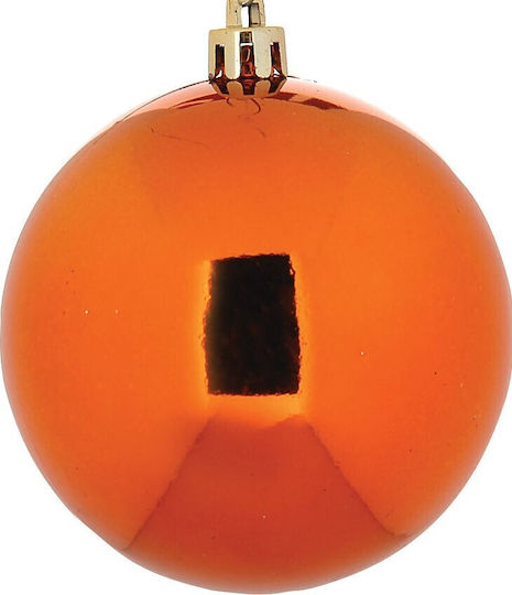 Hanging Ball Ornament Ornament Plastic Copper 4cm Set 8pcs