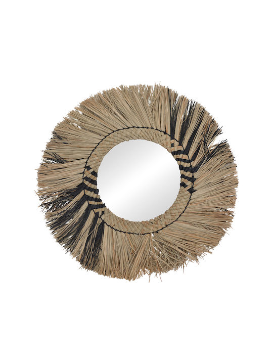 Cielro Inart Mendong Mirror Natural Shade Φ42x6cm