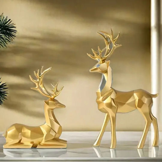 Christmas Figure Deer Gold