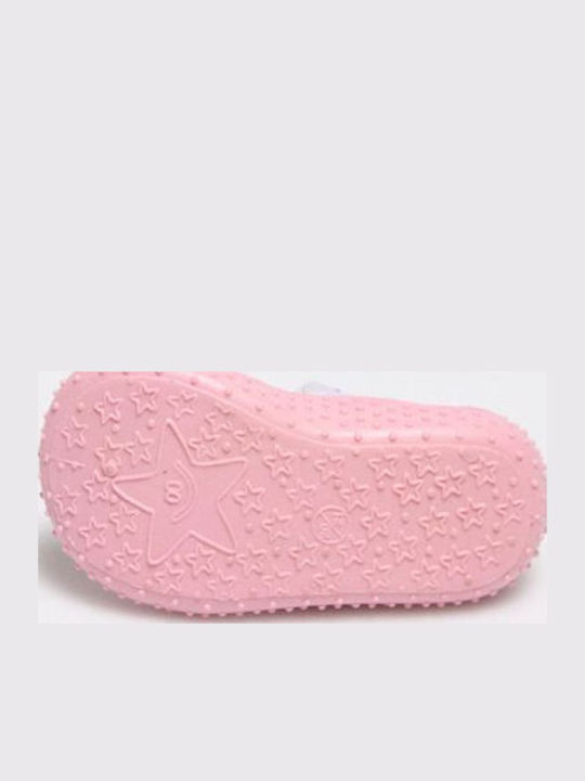 Ysabel Mora Kinder Haussocken Grey/Pink