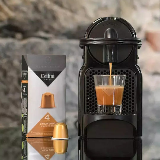 Ιταλικός Καφές Espresso Cremoso Συμβατός Nespresso Cellini Aluminium 30 Κάψουλες