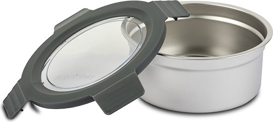 Nava Δοχείο Φαγητού Inox Ασημί 800ml