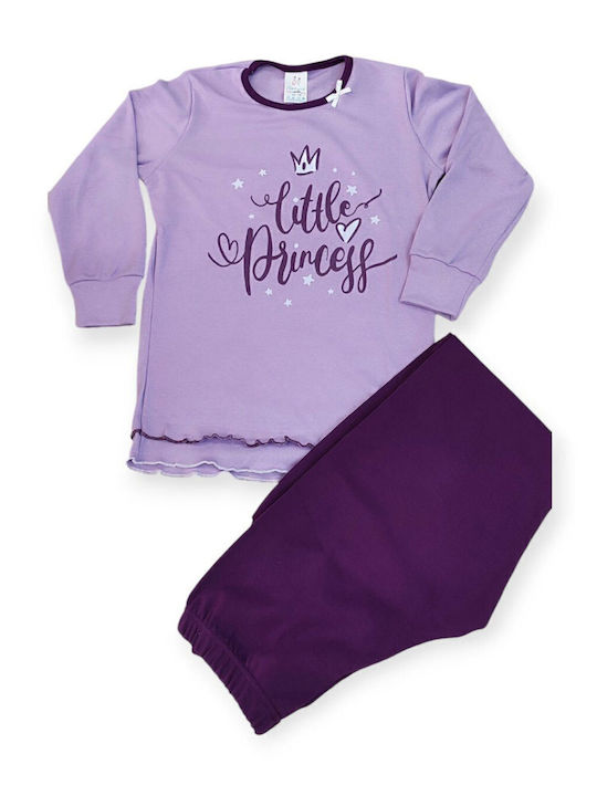 Natura Kids' Pajamas Winter Cotton Lilac Purple