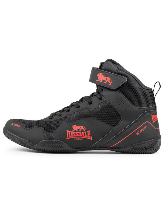 Lonsdale Rufford Mittlere Herren Boxschuhe Schwarz