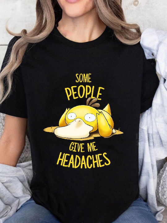 Fruit of the Loom Pokemon Psyduck No25 Some People Give Me Headaches Блуза Pokemon