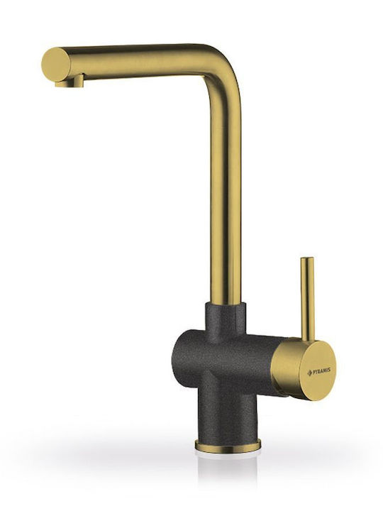 Pyramis Kitchen Faucet Counter Gold