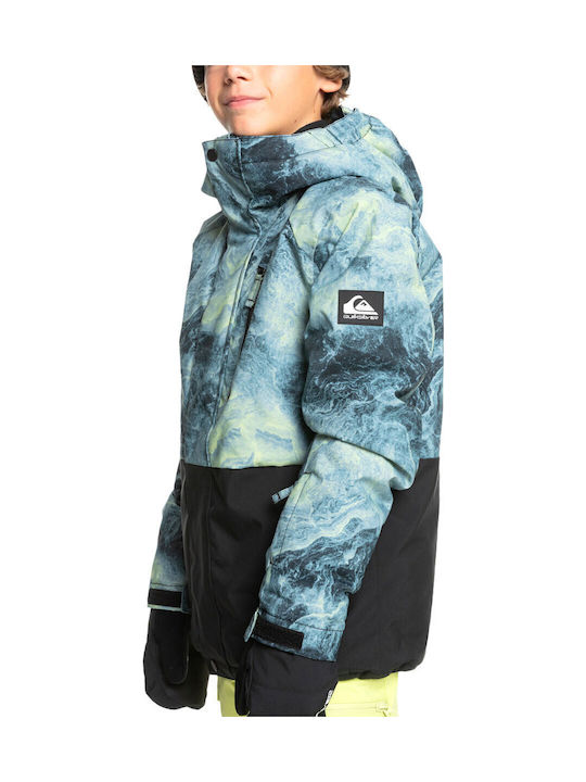 Waterproof Kids' Casual Jacket with Hood Turquoise Mission