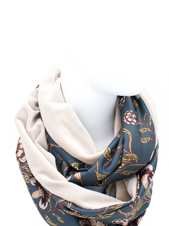 VinD.gr Dora Vintzilaiou Women's Silk Scarf Gray