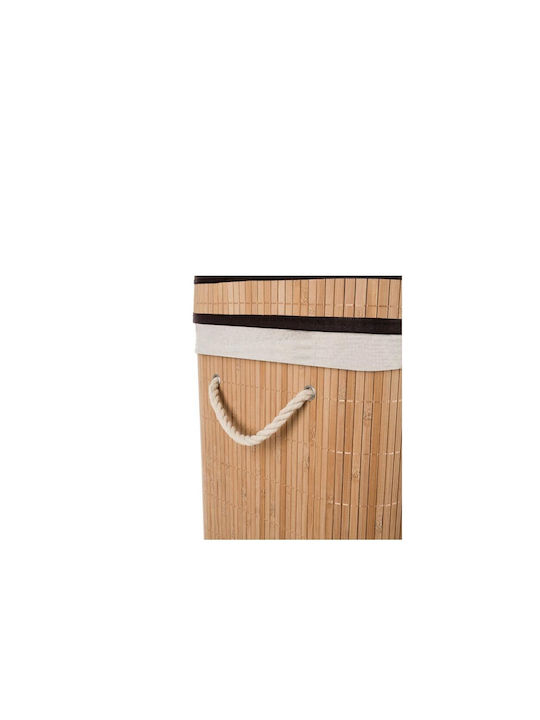 Coș De Rufe Din Bambus 100lt Cu Capac 60x5x35cm Maro