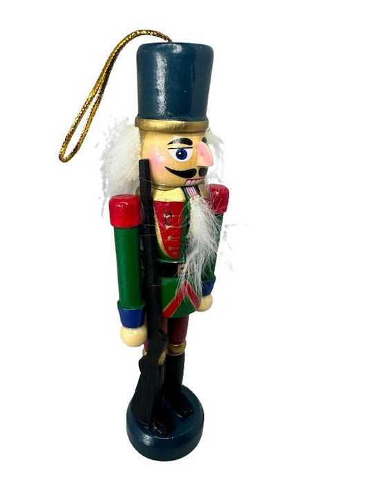 Hängender Nussknacker Ornament Hölzern Mehrfarbig Set 3Stück