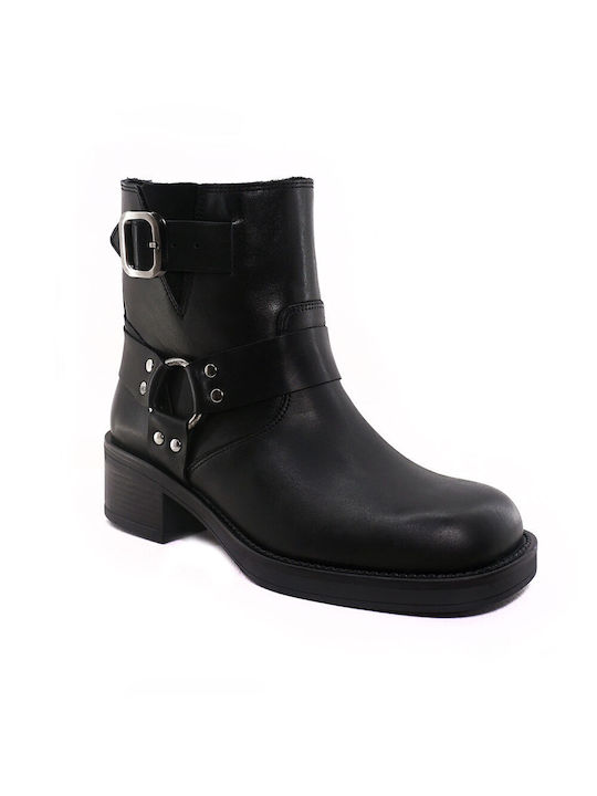 Commanchero Original Leather Women's Ankle Boots Black