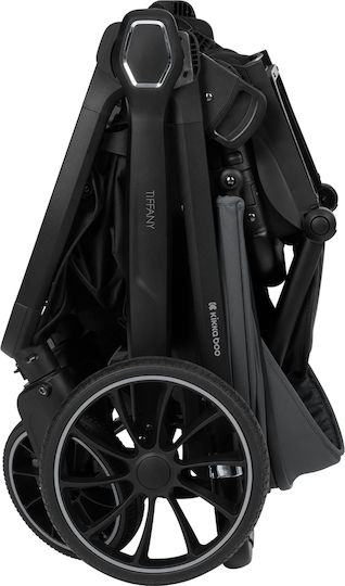 Kikka Boo Tiffany Adjustable 2 in 1 Baby Stroller Suitable for Newborn Dark Grey 12.5kg