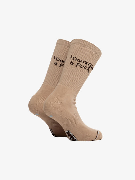Bee. Unusual. I Don't Give A Fck Чорапи Taupe 1Пакет