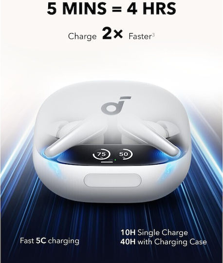Soundcore by Anker Liberty 4 Pro In-ear Bluetooth Handsfree Earphones with Sweat Resistance and Charging Case White