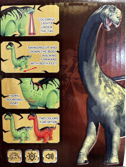 Play It Brachiosaurus Electronic Children's Game for 3++ Years Green