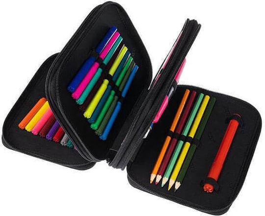 Polo Rolling Pencil Case with 3 Compartments