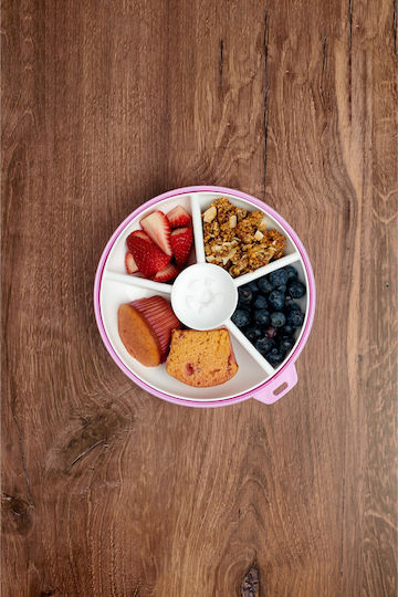 GoBe Παιδικό Πιάτο Φαγητού Snack Spinner Large Μωβ