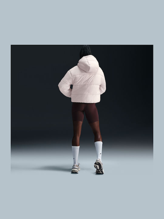 Sportswear Women's Long Puffer Jacket for Winter White