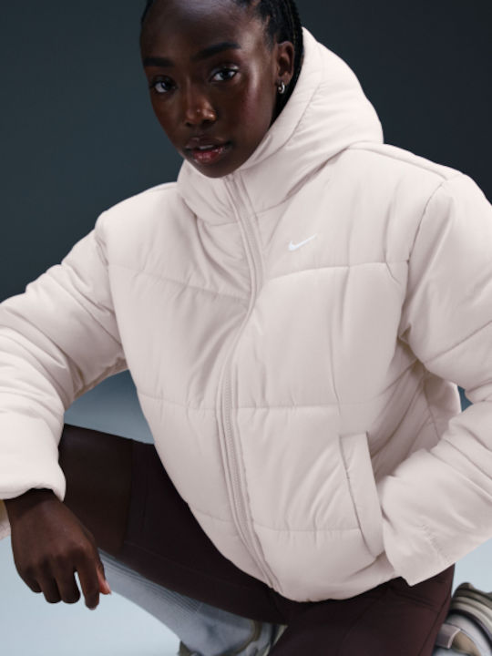 Sportswear Women's Long Puffer Jacket for Winter White