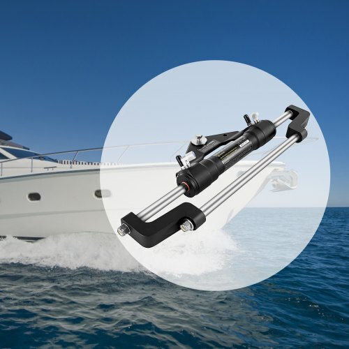 Vevor Hydraulic Steering Cylinder 300hp Hydraulic Steering Kit Outboard Front Mount Without Hydraulic Hose Steering Boat Rudder System Yydjhc5345-3yg001v0