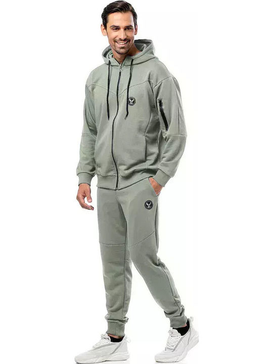 Olympic Challenger Sweatpants with Elastic Green