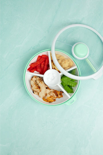GoBe Παιδικό Πιάτο Φαγητού Snack Spinner Large Πράσινο