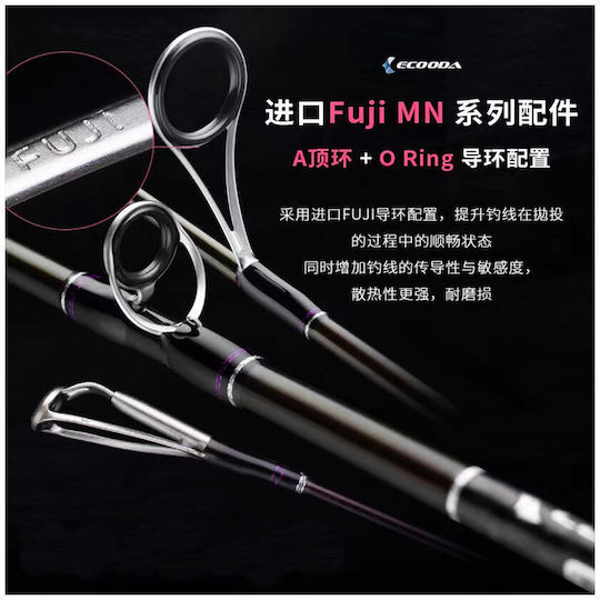 Ecooda Καλάμι Ψαρέματος για Light Jigging 1.83m 10-60gr