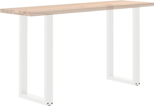 Vidaxl Picioare pentru Masă de Cafea în Formă de U 2 Bucăți Alb 50x 90-91 Cm Alb