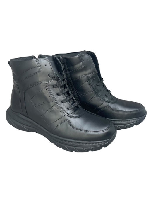 Boxer Leather Black Men's Boots