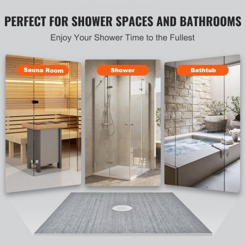 Vevor Keramik Dusche x182.8cm Gray