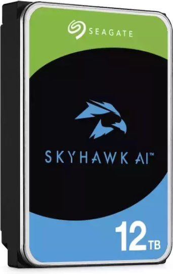 Seagate SkyHawk AI 12TB HDD Σκληρός Δίσκος 3.5" SATA III 7200rpm με 512MB Cache για Server ST12000VE003