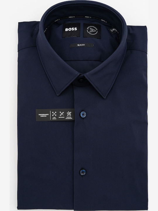 Hank Long-sleeved Shirt Dark Blue