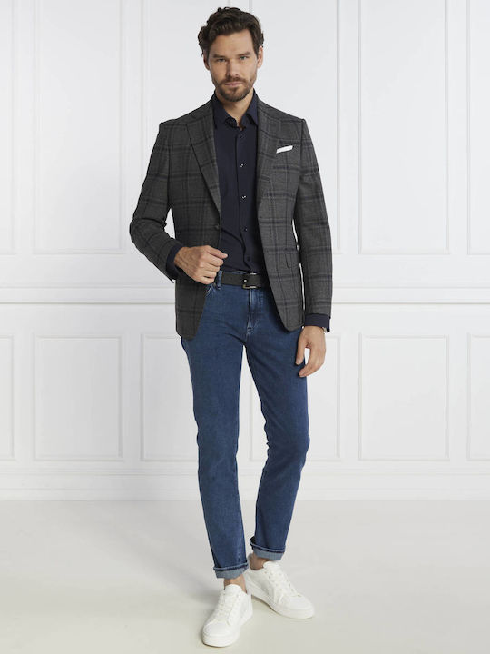 Hank Long-sleeved Shirt Dark Blue