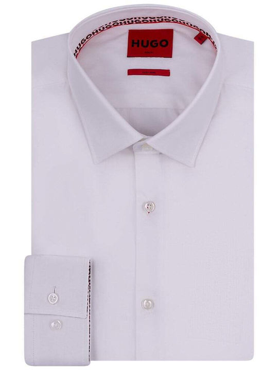 Koey Long-sleeved Cotton Shirt White