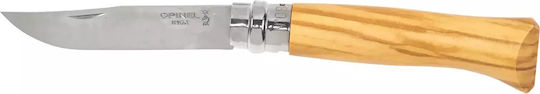 Opinel No.8 Briceag din Lemn de Măslin